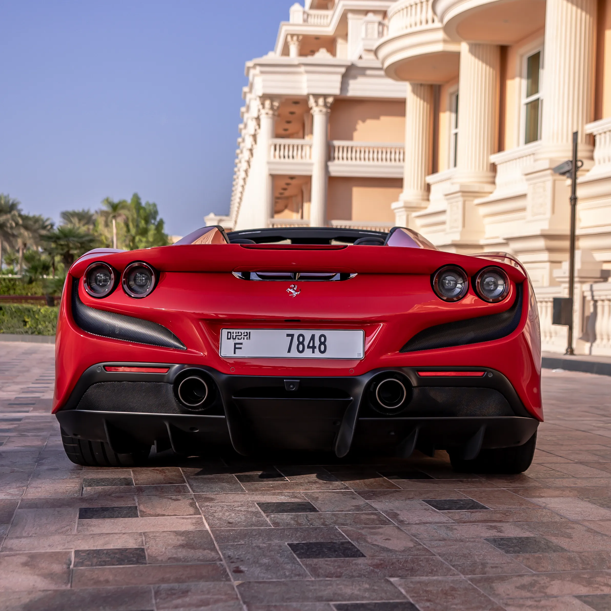 Dubai airport Ferrari rental