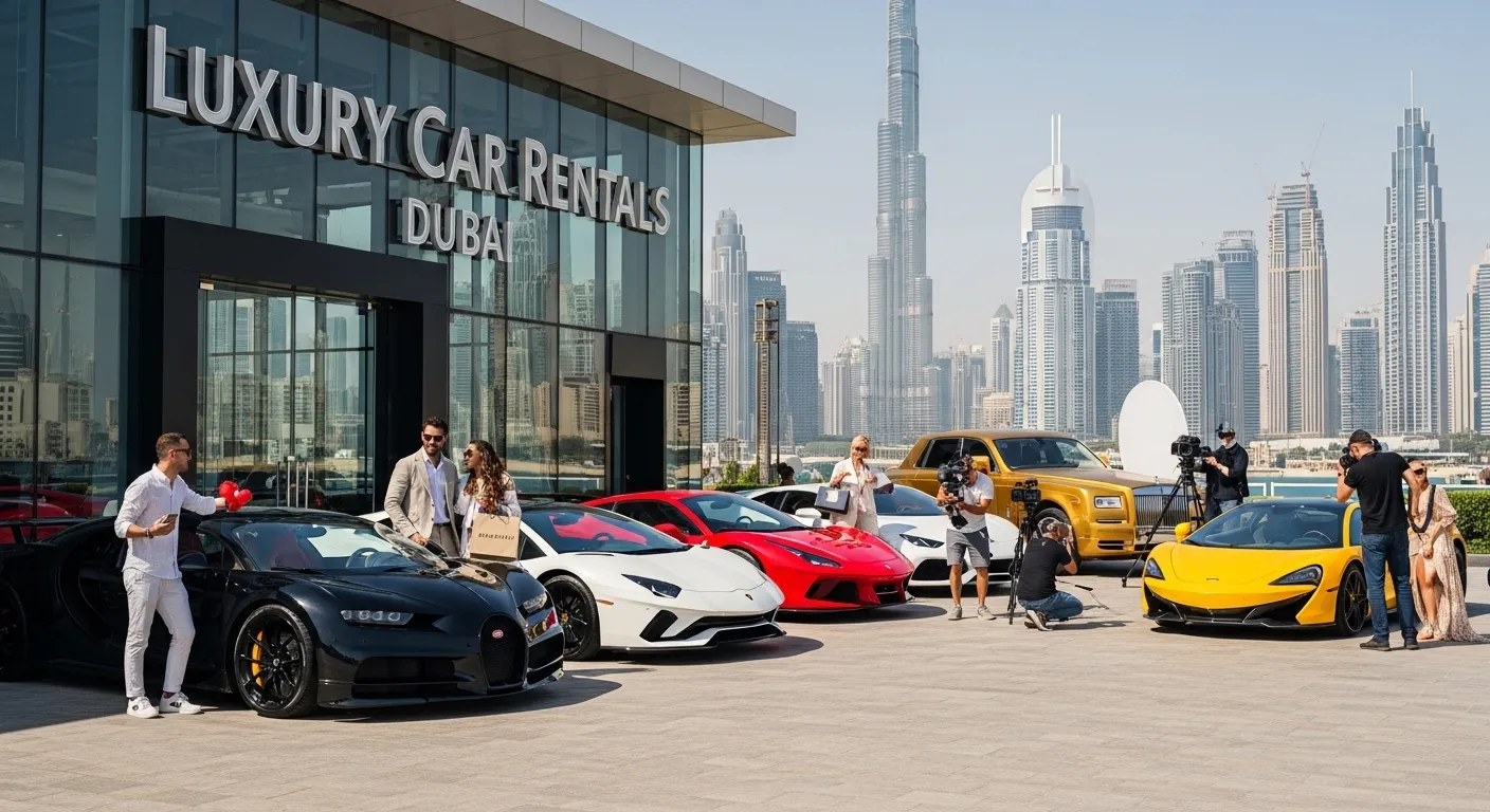UAE Business Boom  Luxury Car Rentals Dubai for Tourism and Shoots