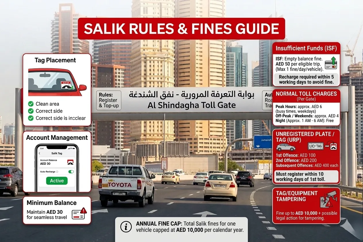 Salik Rules and Fines in Dubai