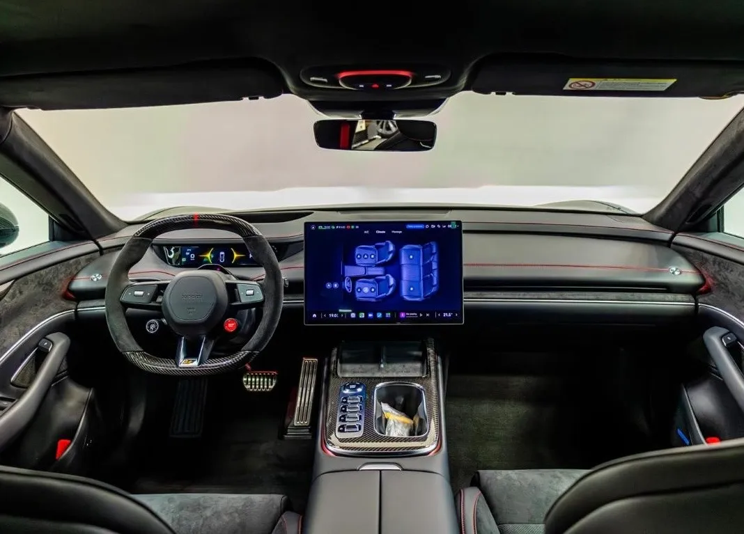 Interiror Xiaomi SU7 Ultra car rental in dubai