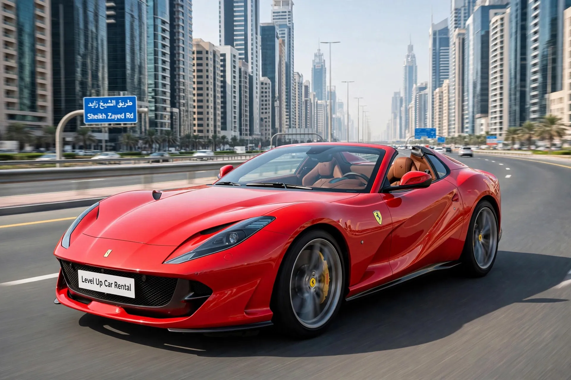 rent a ferrari in sheikh zayed in road